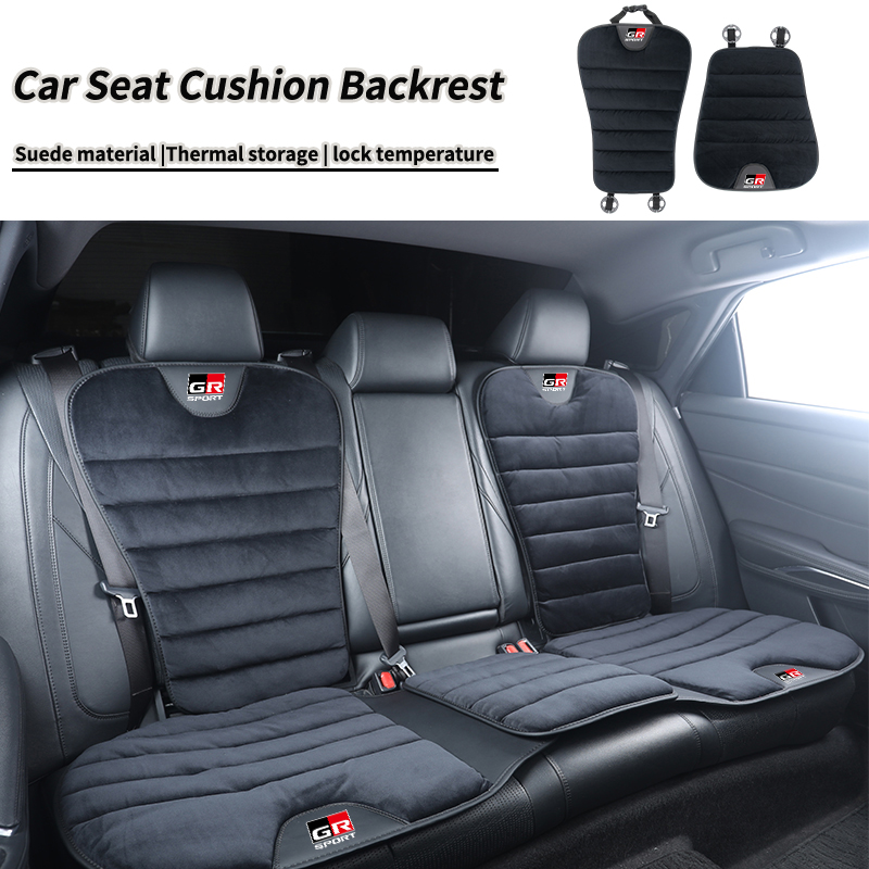 Velvet Cushion Cover - 車用ベルベットシートクッション 冬用暖かい背もたれシートカバー トヨタ クラウン GR カローラ