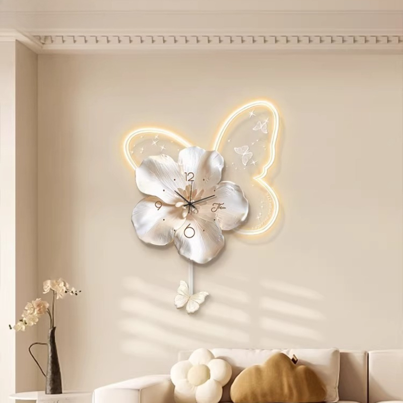 Interior Design Luxury House - LEDデジタル時計 壁掛け時計 リビングルーム用 高級住宅装飾 ゲーミングウォッチ 壁掛け時計デザイン
