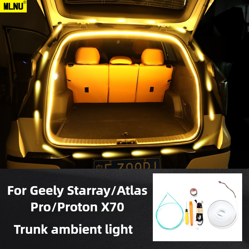 Interior Design X70 - ジーリー・スターリー/アトラス・プロ/プロトンX70用アクセサリー トランクライト、LED/センサー起動、プラグイン設計 2026-2025、2024-2022