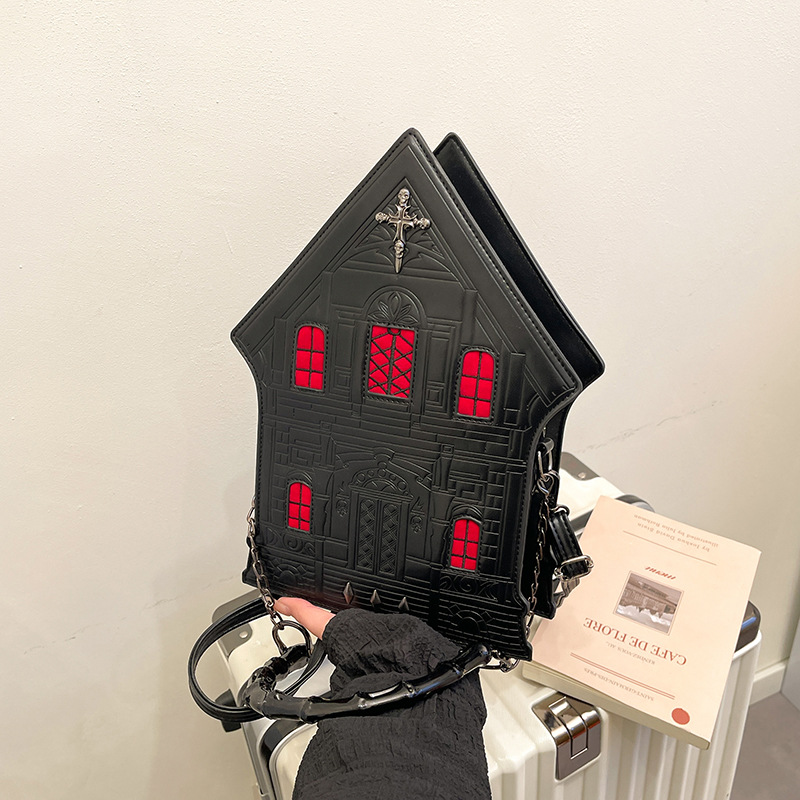 Interior Design Luxury House - ハウスカートゥーンクロスボディバッグ 女性用 ショルダーバッグ 高級バッグ デザイナーバッグ 財布とハンドバッグ