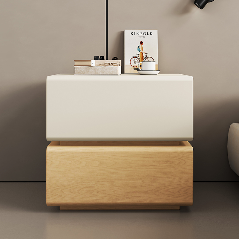 Interior Design Luxury House - 白いベッドサイドテーブル高級木製インテリアモダンなベッドサイドテーブルニッチ北欧収納デザイナーMuebles Para Hogarハウス家具