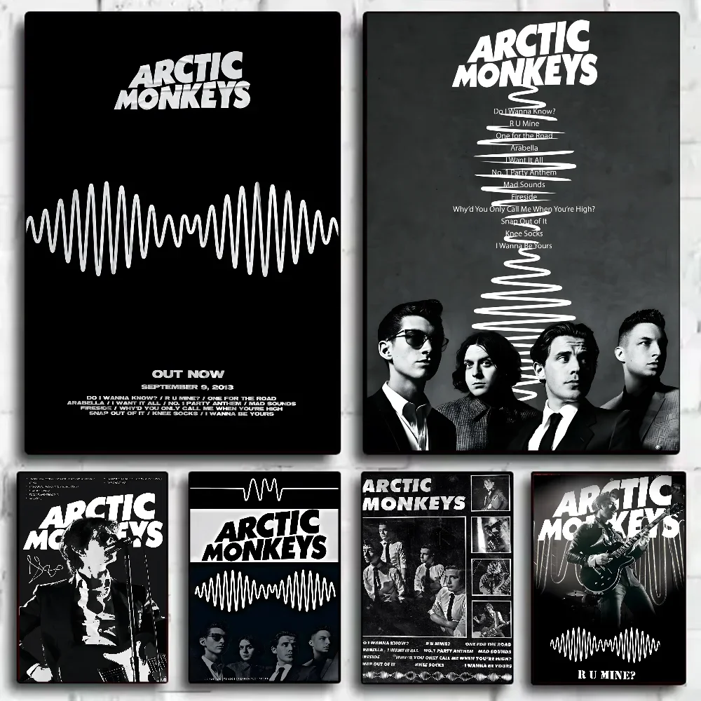 Interior Design House - A-Arctic M-Monkeys ロックバンド音楽カバーポスター HD アートウォール防水ホームリビングルームベッドルームバー美的装飾