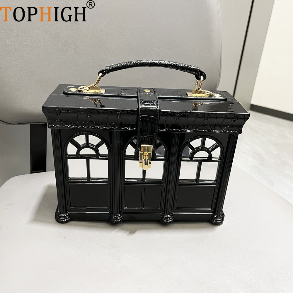Interior Design Luxury House - TOPHIGH 新しく女性のハンドバッグ高級デザイナー家の形のショルダーバッグファッション女性メッセンジャークロスボディバッグ女性のための Bolsos