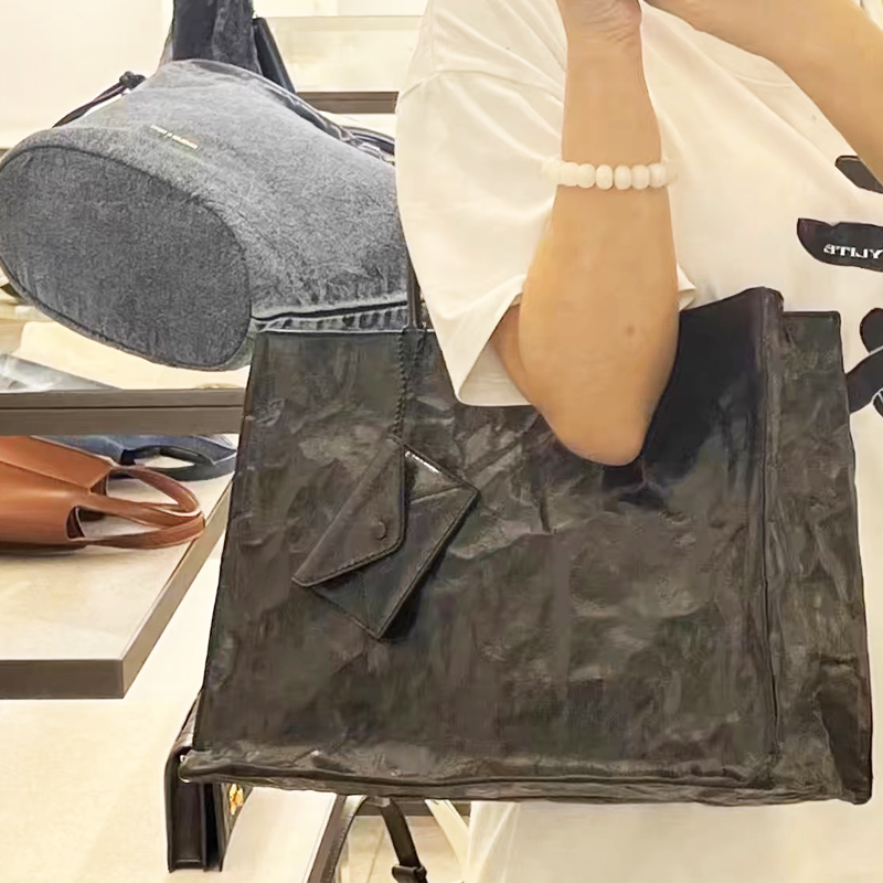 韓国カジュアルクラフト紙トートバッグ女性の高級デザイナーハン - Interior Design Paper のレビューと価格