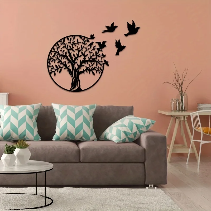 CIFbuy アート生命の木屋外中庭装飾金属工芸品壁装飾ロゴ - Interior Design Modern のレビューと価格