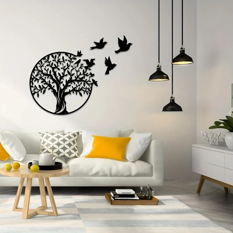 CIFbuy アート生命の木屋外中庭装飾金属工芸品壁装飾ロゴ - Interior Design Modern のレビューと価格