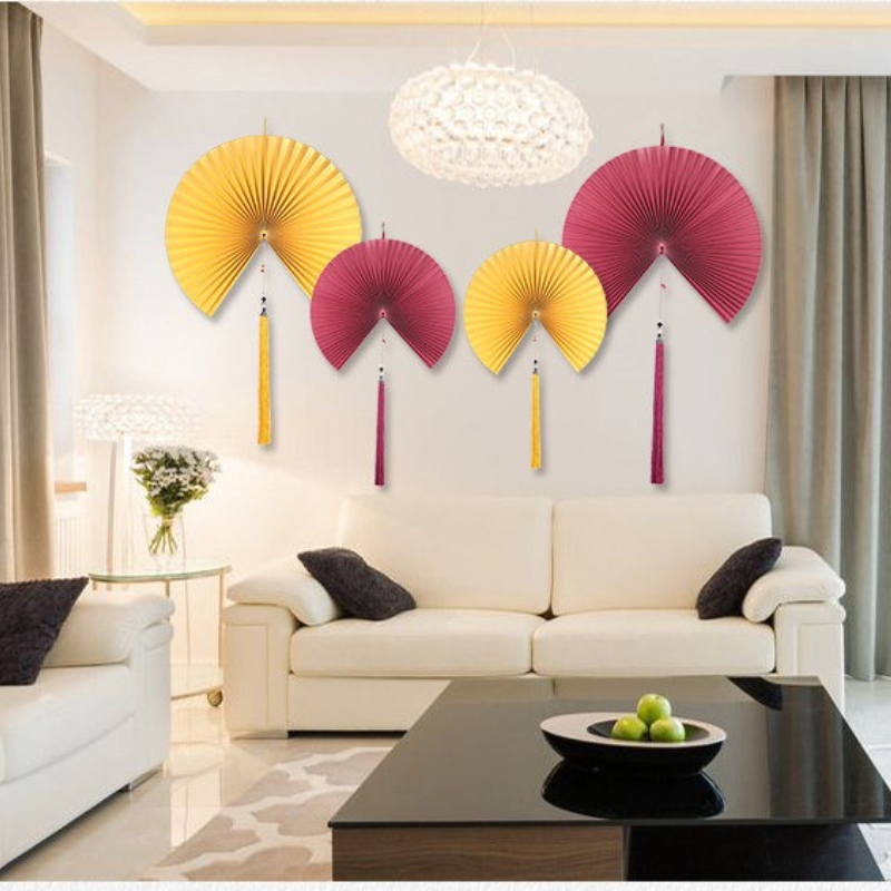 40/60/80 センチメートル中国風装飾ファンテレビ背景壁 - Interior Design Paper のレビューと価格
