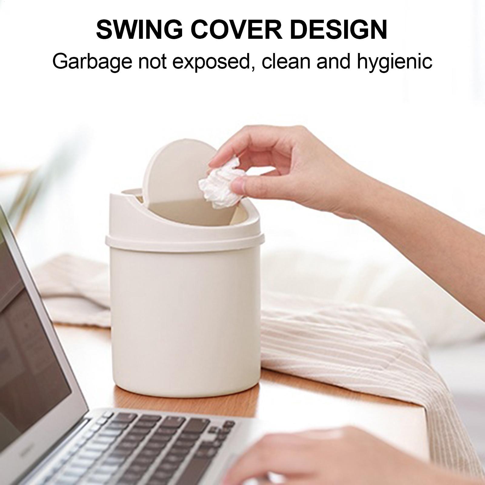 ミニデスクゴミ箱 卓上ゴミ箱 フリップ蓋付きゴミ箱 ゴミ箱  - Interior Design Your Home のレビューと価格