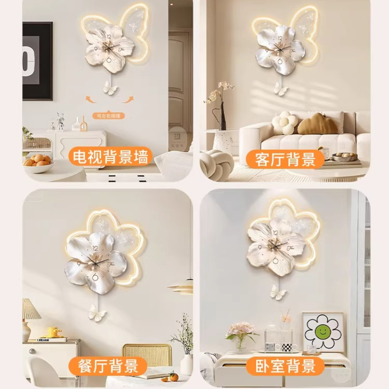 LEDデジタル時計 壁掛け時計 リビングルーム用 高級住宅装 - Interior Design Luxury House のレビューと価格