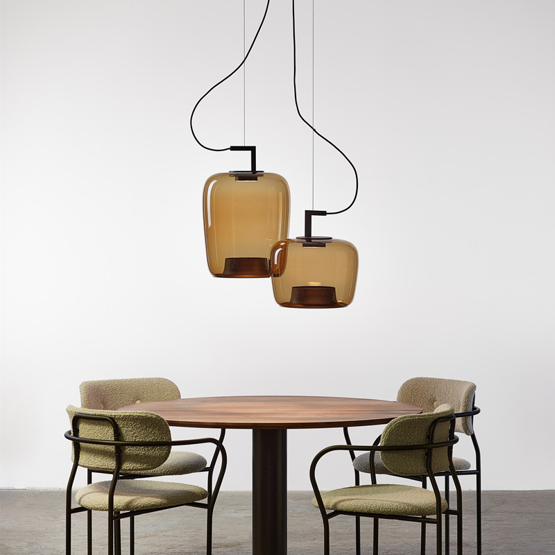 モダンクリエイティブハンギングガラスペンダントランプリビング - Interior Design Elements のレビューと価格