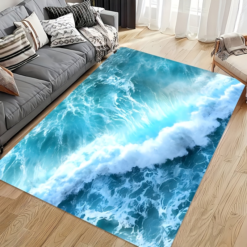 オーシャンウェーブドアマット - 穏やかな青い海のデザインで - Interior Design Your Home のレビューと価格