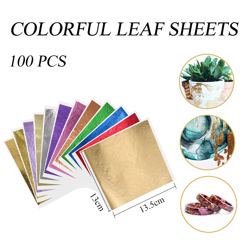 13 × 13.5 センチメートル黒箔紙金箔シート芸術と工芸 - Interior Design Paper のレビューと価格