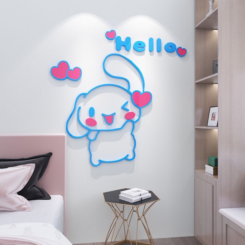 サンリオ シナモロール 3D アクリル子供部屋背景壁装飾ステ - Interior Design Room のレビューと価格
