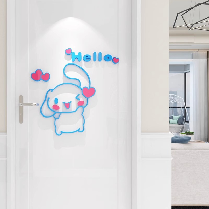 サンリオ シナモロール 3D アクリル子供部屋背景壁装飾ステ - Interior Design Room のレビューと価格