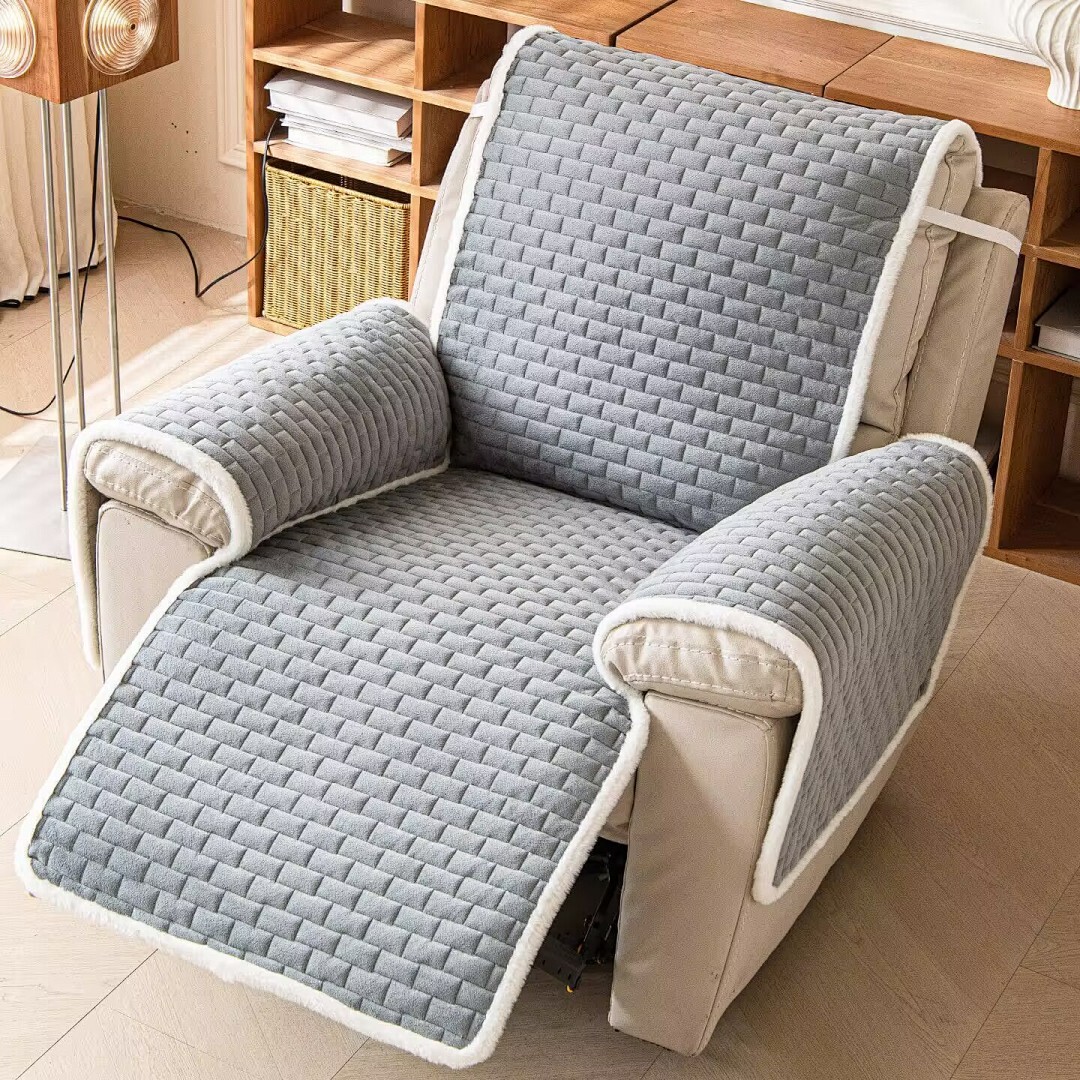 滑り止めソファクッションフランネルベルベットシートパッド無地 - Velvet Cushion Cover のレビューと価格