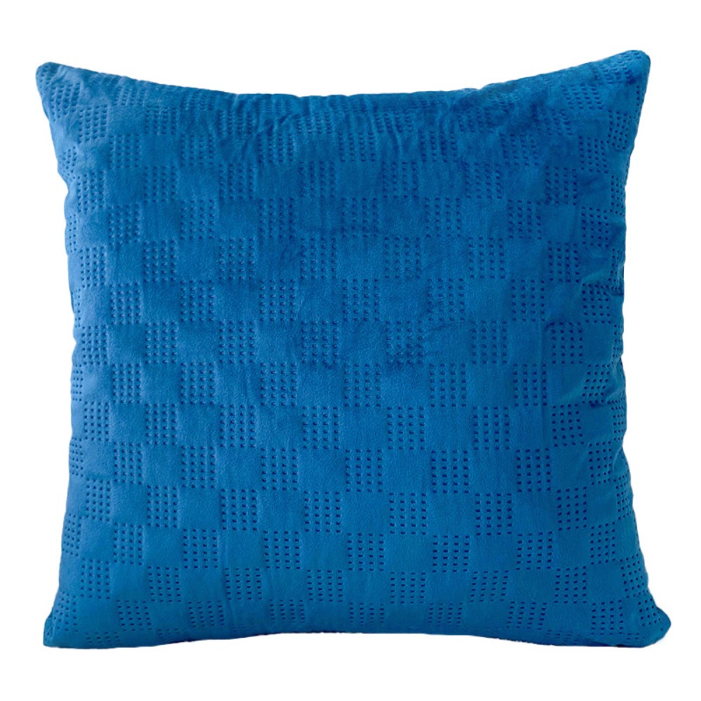 CIFBUY モール ノルディック パンチング加工 チェック - Velvet Cushion Cover のレビューと価格