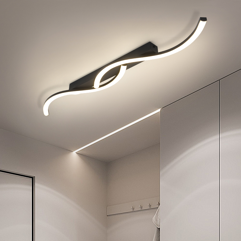 モダンなミニマリストブラックシーリングライト寝室LEDペンダ - Interior Design Elements のレビューと価格