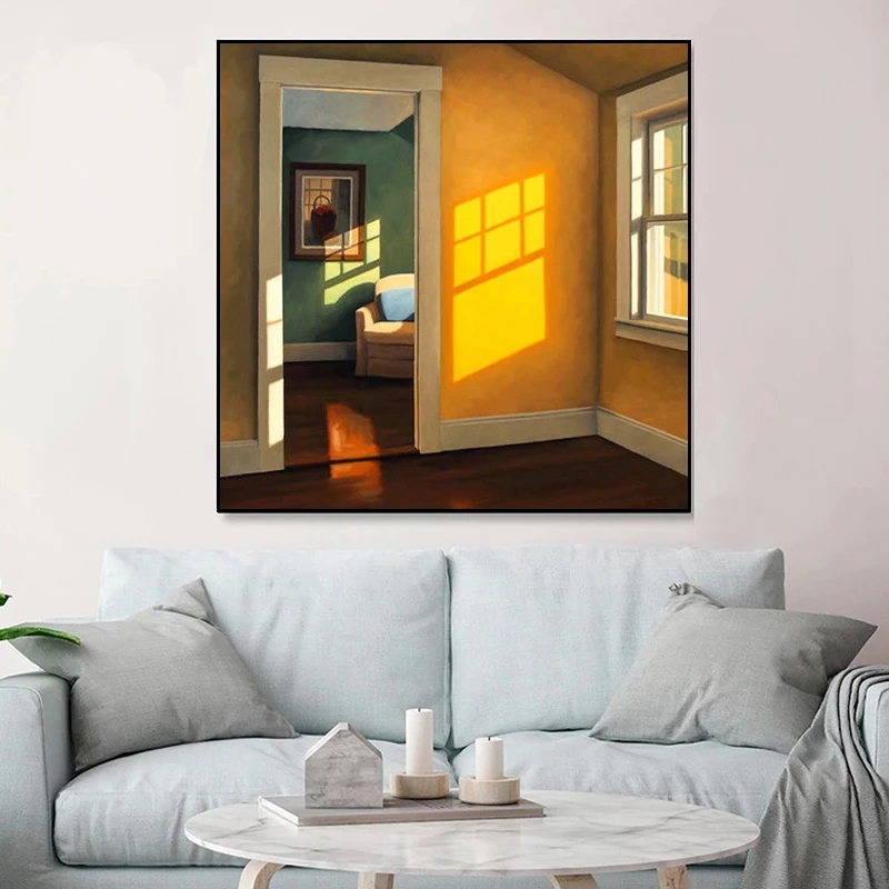 北欧窓外風景キャンバス絵画プリント風景インテリア壁アートポス - Interior Design Apartment のレビューと価格