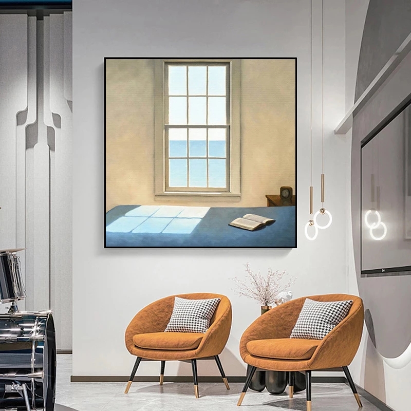 北欧窓外風景キャンバス絵画プリント風景インテリア壁アートポス - Interior Design Apartment のレビューと価格