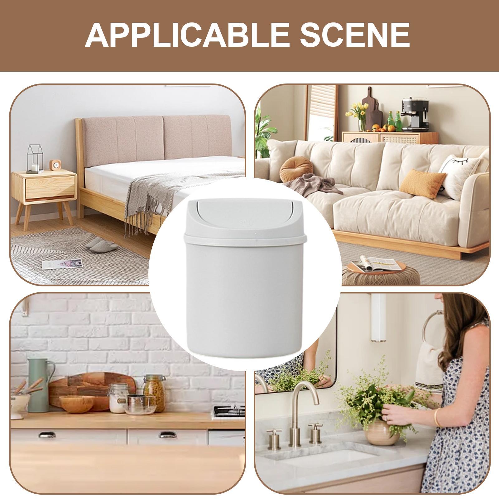 ミニデスクトップゴミ箱 小型ゴミ箱 蓋付き寝室用ゴミ箱 ゴミ - Interior Design Your Home のレビューと価格