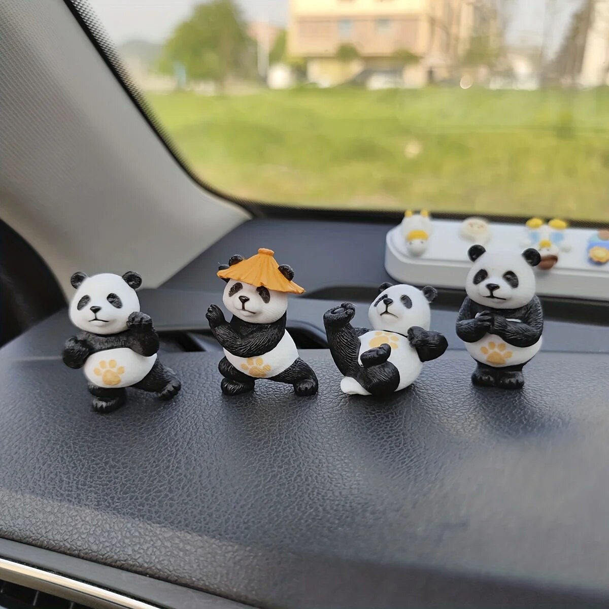 4 ピース/セットパンダデザイン車の装飾品車のセンターコンソ - Interior Design Concept のレビューと価格