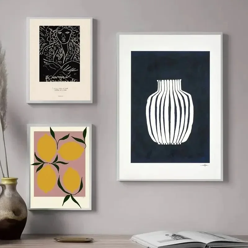 北欧ダイヤモンド絵画壁の絵抽象ミニマリズムレモン花瓶幾何学プ - Interior Design Apartment のレビューと価格