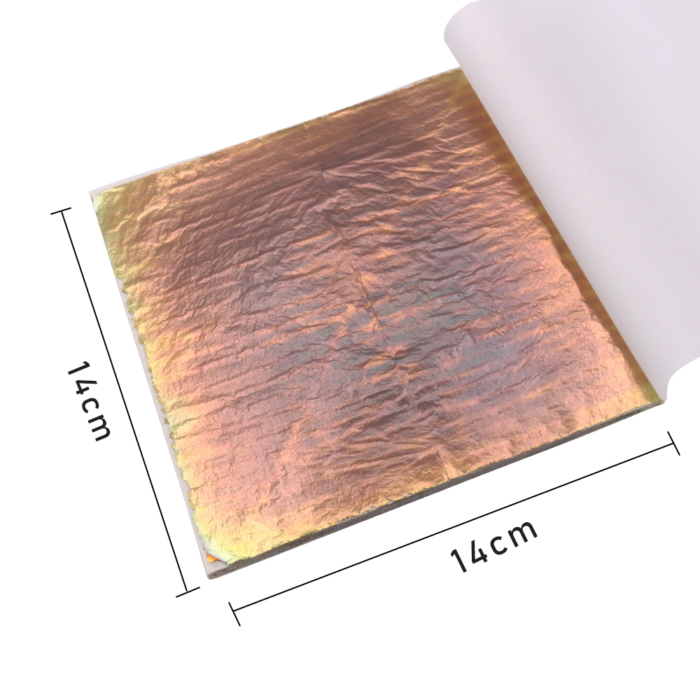 14 × 14 センチメートルカラフルな模造金箔シート多彩な - Interior Design Paper のレビューと価格