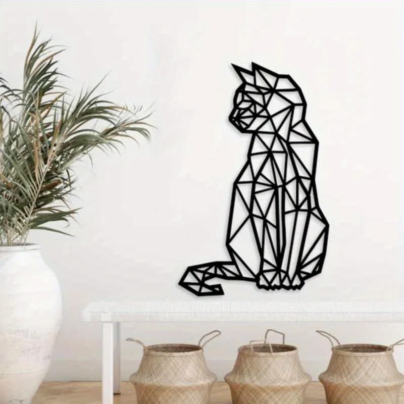 CIFBUY 鉄製ウォールアートメタル猫吊り下げ装飾防錆シル - Interior Design Modern のレビューと価格