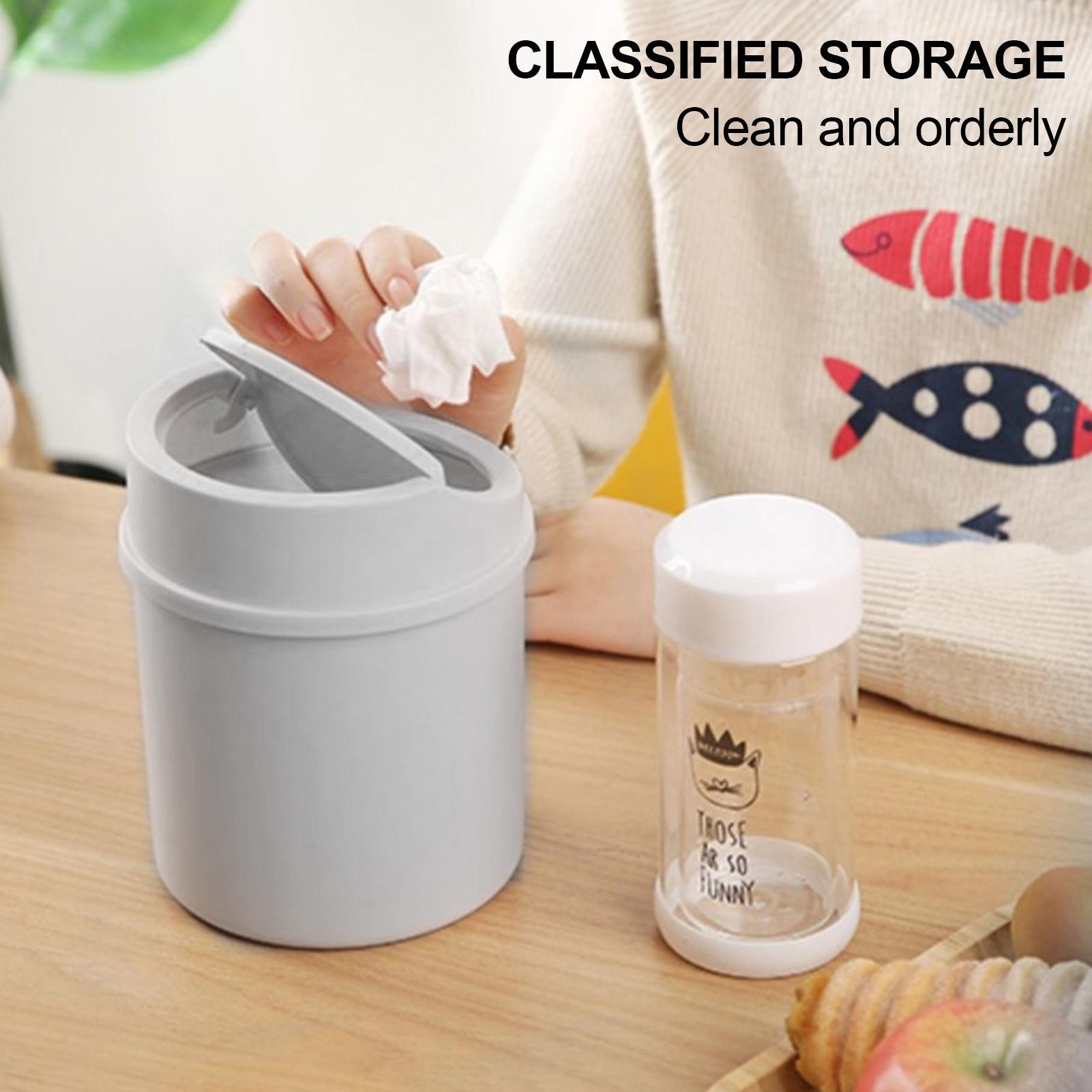 フリップ蓋付きミニゴミ箱 デスクトップゴミ箱 ゴミ箱 ゴミ箱 - Interior Design Your Home のレビューと価格